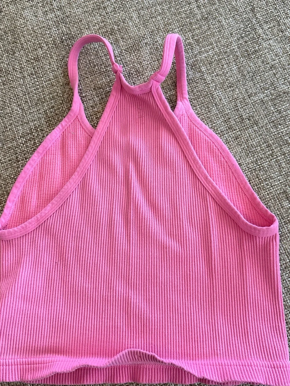 FP Movement by Free People Ribbed Pink Crop Tank - Picture 2 of 3